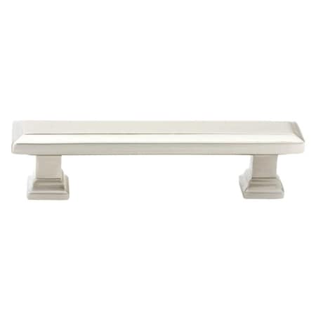 Vecindario 10 in. Geometric Rectangular Cabinet Pull, Satin Nickel VE3238642